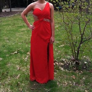 Red formal/ prom dress